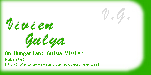 vivien gulya business card